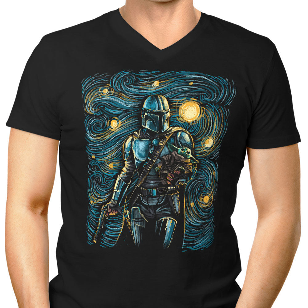 Starry Way Men's V-Neck - Adult & Kids T-Shirts, Sweatshirts & Hoodies apparel design preview 1