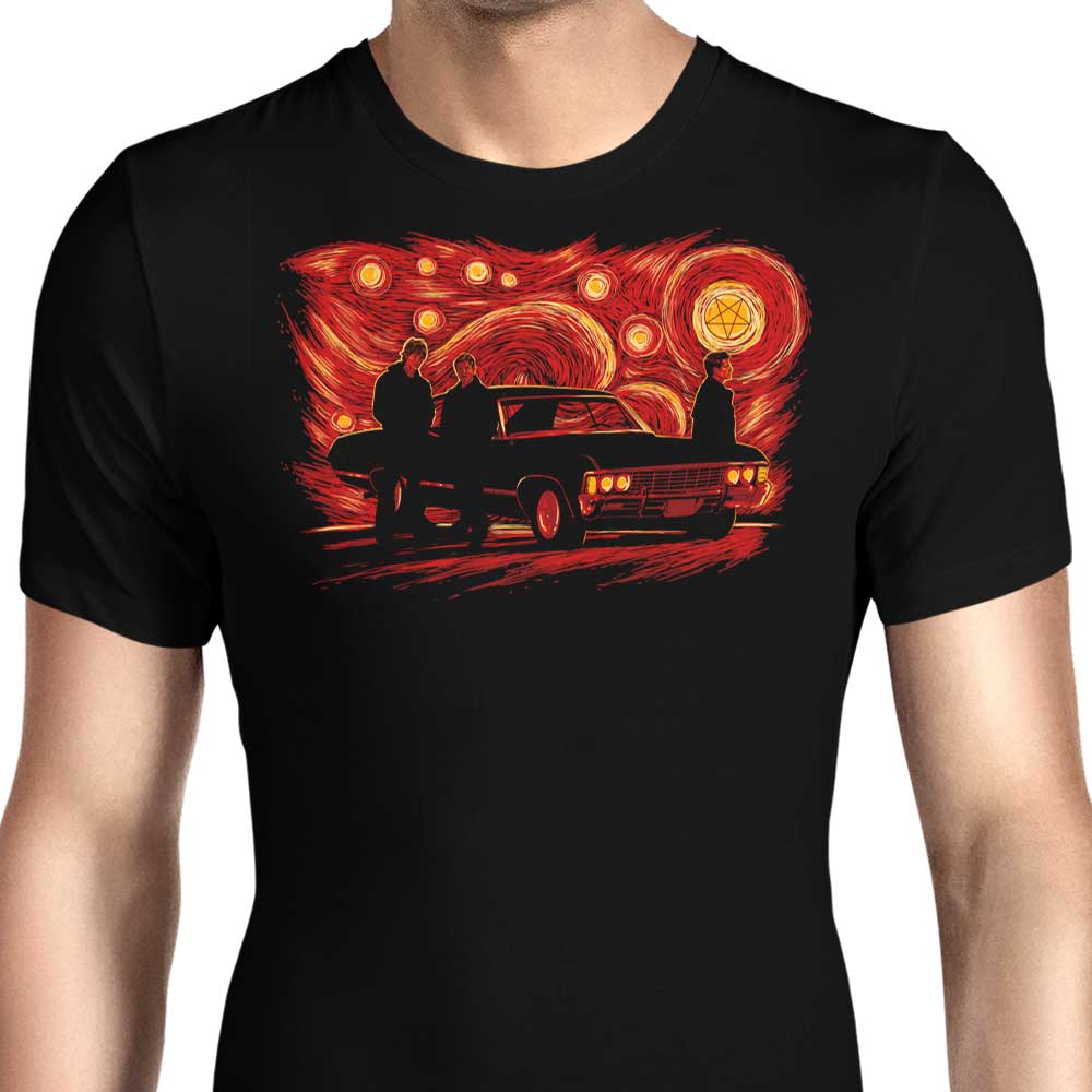Starry Winchesters (Alt) Men's Apparel - Adult & Kids T-Shirts, Sweatshirts & Hoodies apparel design preview 1
