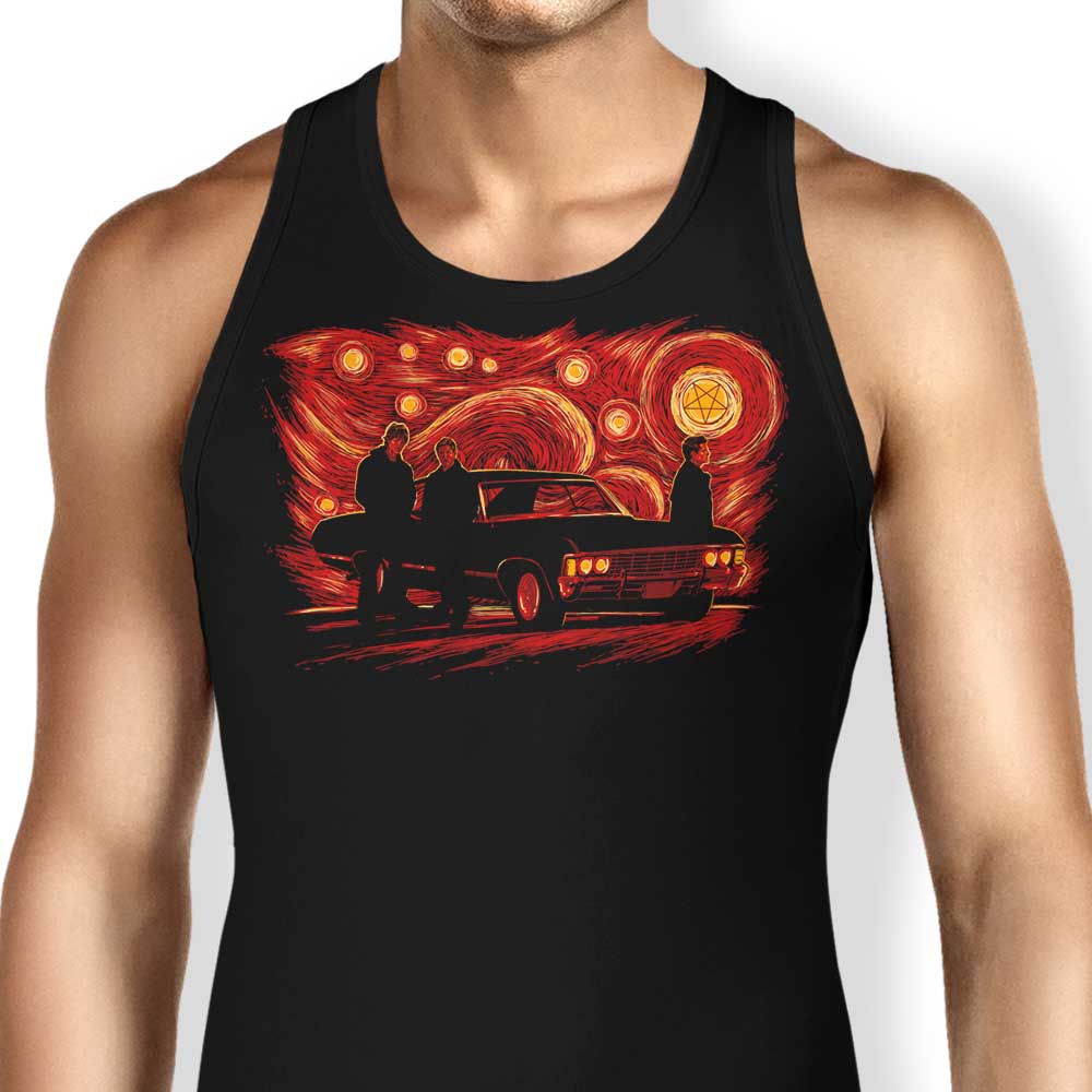Starry Winchesters (Alt) Tank Top - Adult & Kids T-Shirts, Sweatshirts & Hoodies apparel design preview 1