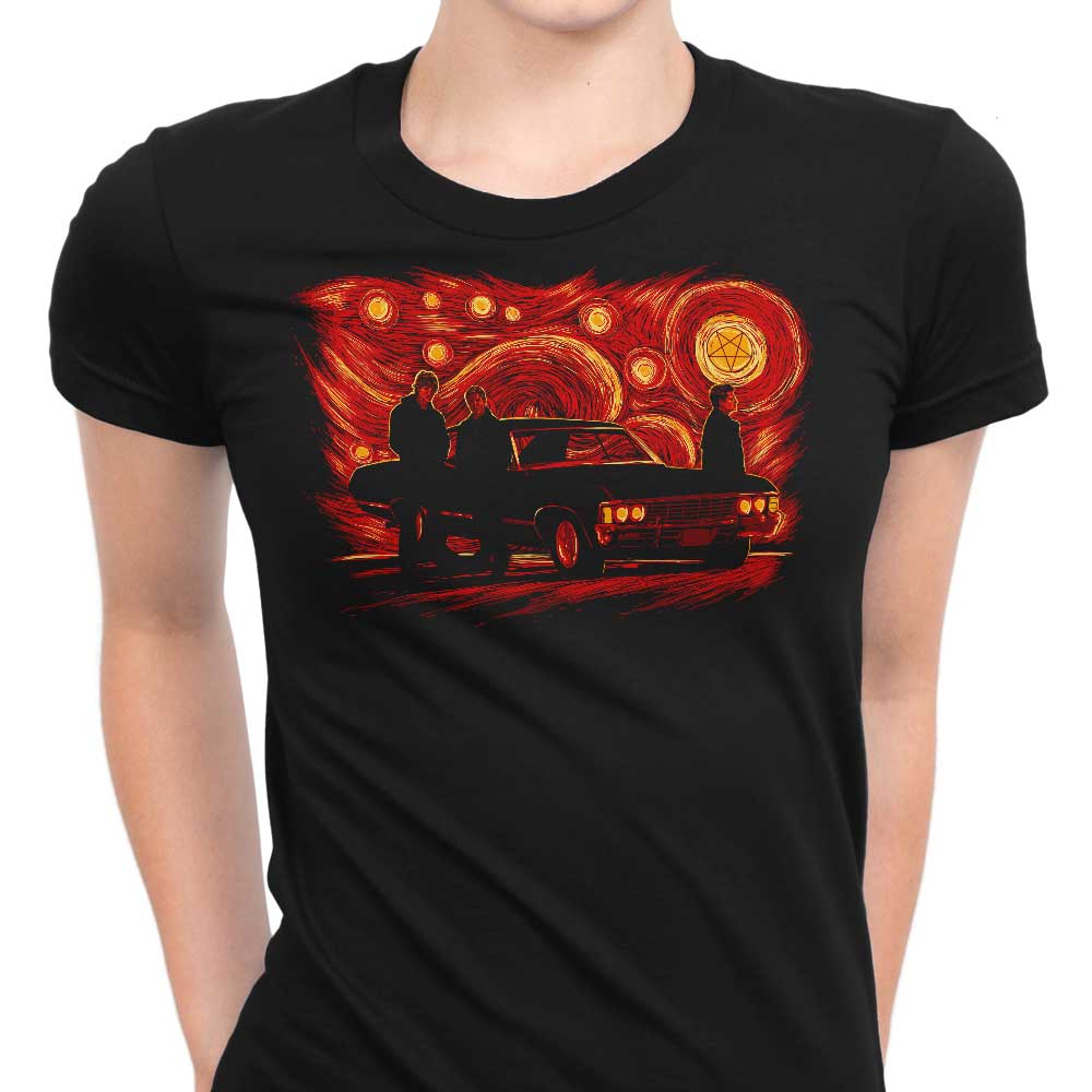 Starry Winchesters (Alt) Women's Apparel - Adult & Kids T-Shirts, Sweatshirts & Hoodies apparel design preview 1