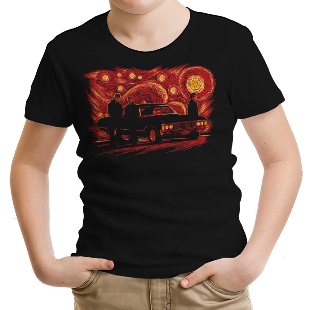 Starry Winchesters (Alt) Youth Apparel - Adult & Kids T-Shirts, Sweatshirts & Hoodies apparel design preview 1