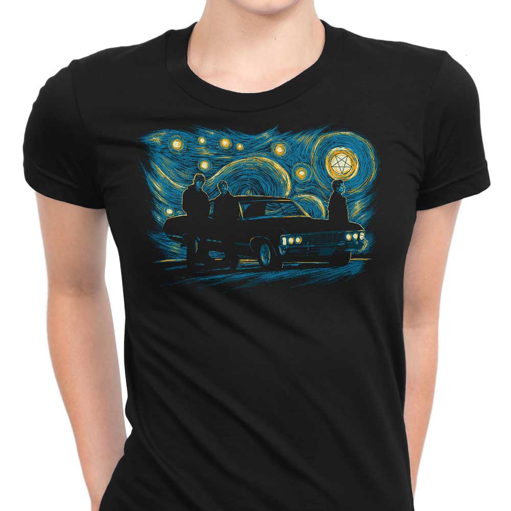 Starry Winchesters Women's Apparel - Adult & Kids T-Shirts, Sweatshirts & Hoodies apparel design preview 1