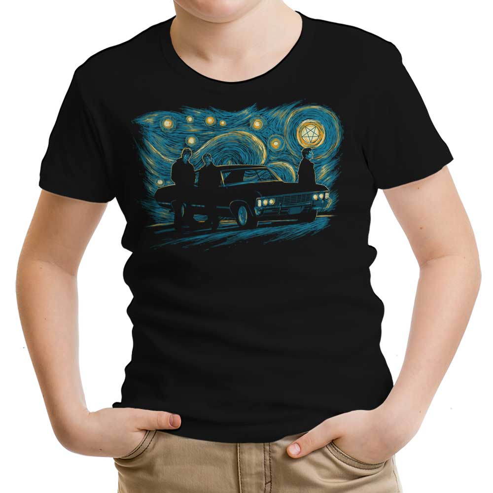 Starry Winchesters Youth Apparel - Adult & Kids T-Shirts, Sweatshirts & Hoodies apparel design preview 1