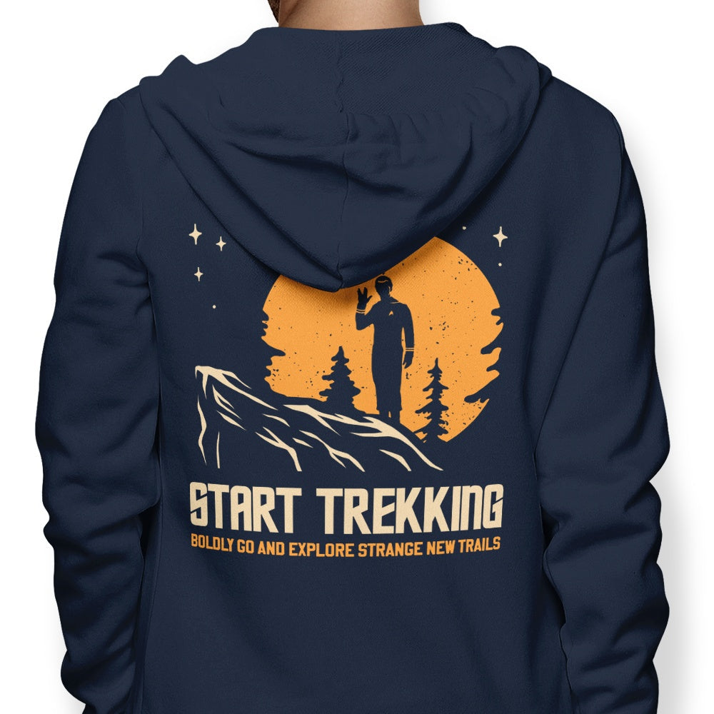Start Trekking - Adult & Kids T-Shirts, Sweatshirts & Hoodies apparel design preview 1