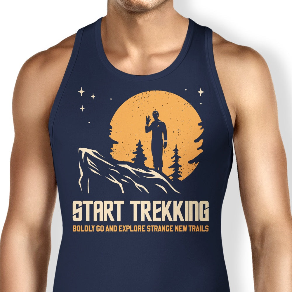 Start Trekking Tank Top - Adult & Kids T-Shirts, Sweatshirts & Hoodies apparel design preview 1