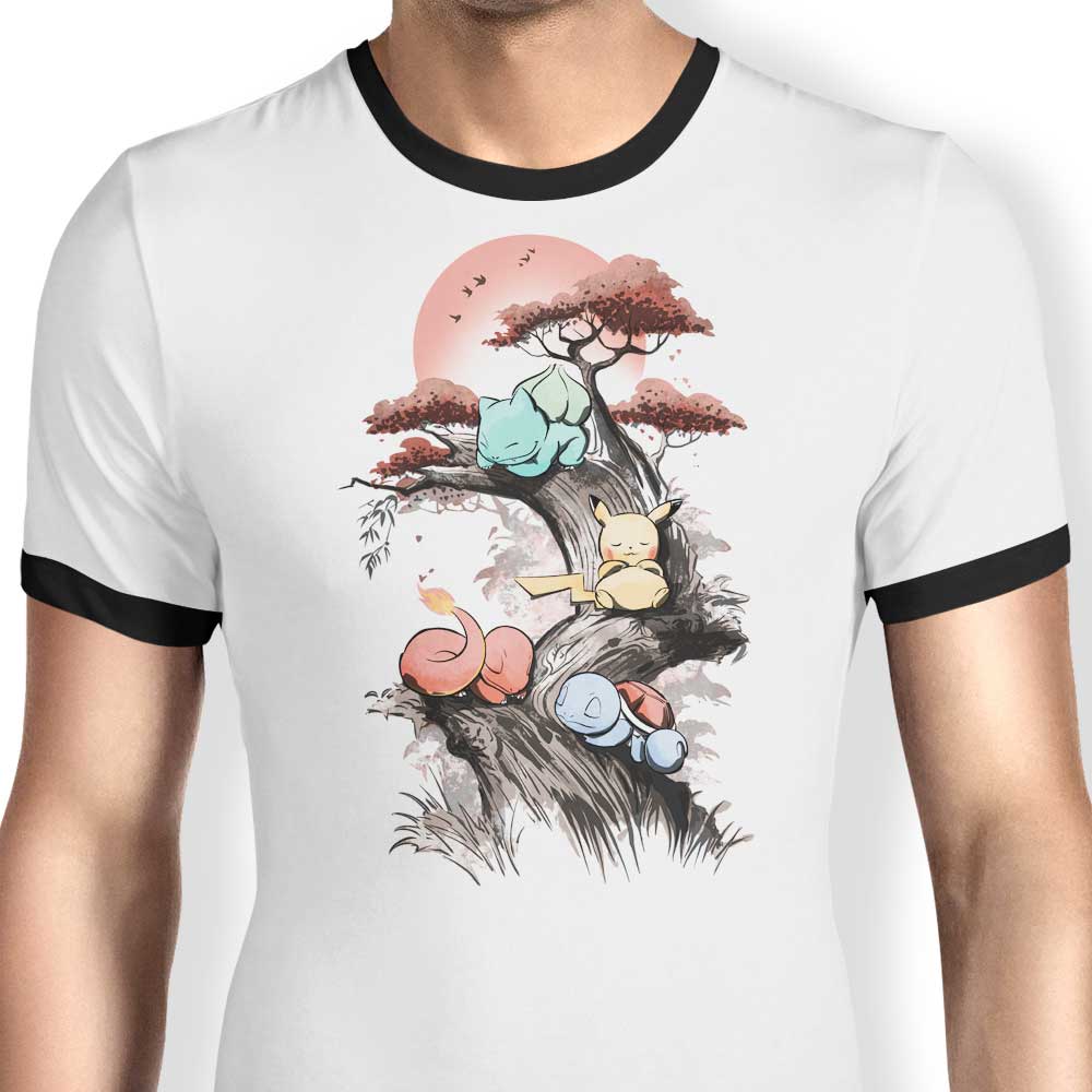 Starters Under the Sun Ringer - Adult & Kids T-Shirts, Sweatshirts & Hoodies apparel design preview 1