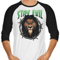 Stay Evil 3/4 Sleeve Raglan - Adult & Kids T-Shirts, Sweatshirts & Hoodies apparel design preview 1