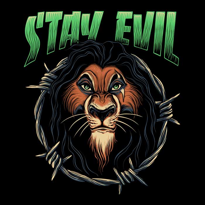 Stay Evil - Adult & Kids T-Shirts, Sweatshirts & Hoodies apparel design preview 2