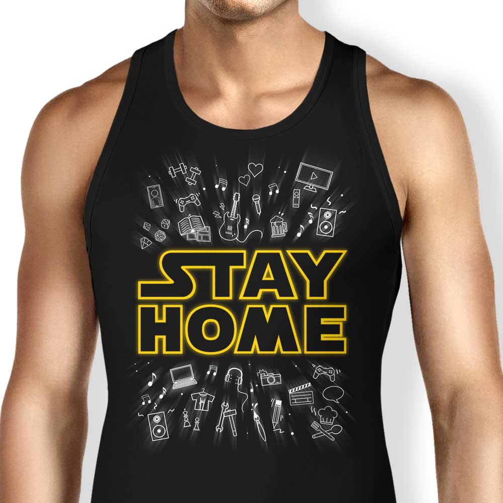 Stay Home Tank Top - Adult & Kids T-Shirts, Sweatshirts & Hoodies apparel design preview 1