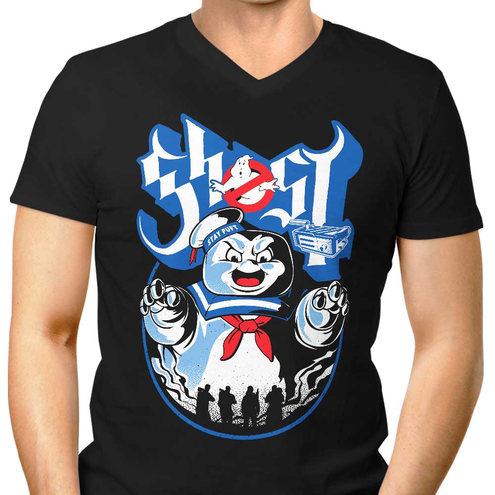 Stay Puft Men's V-Neck - Adult & Kids T-Shirts, Sweatshirts & Hoodies apparel design preview 1