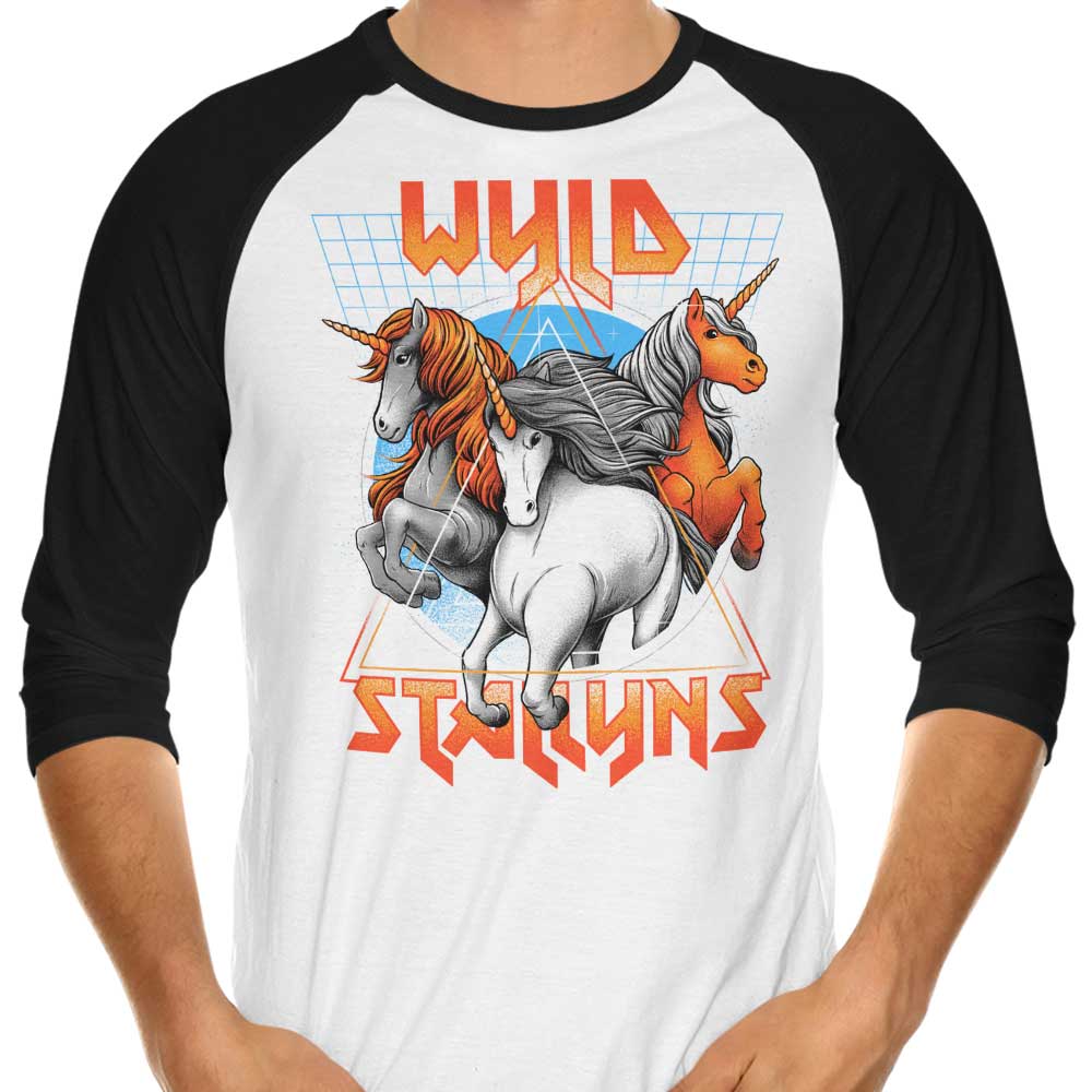 Stay Wyld 3/4 Sleeve Raglan - Adult & Kids T-Shirts, Sweatshirts & Hoodies apparel design preview 1