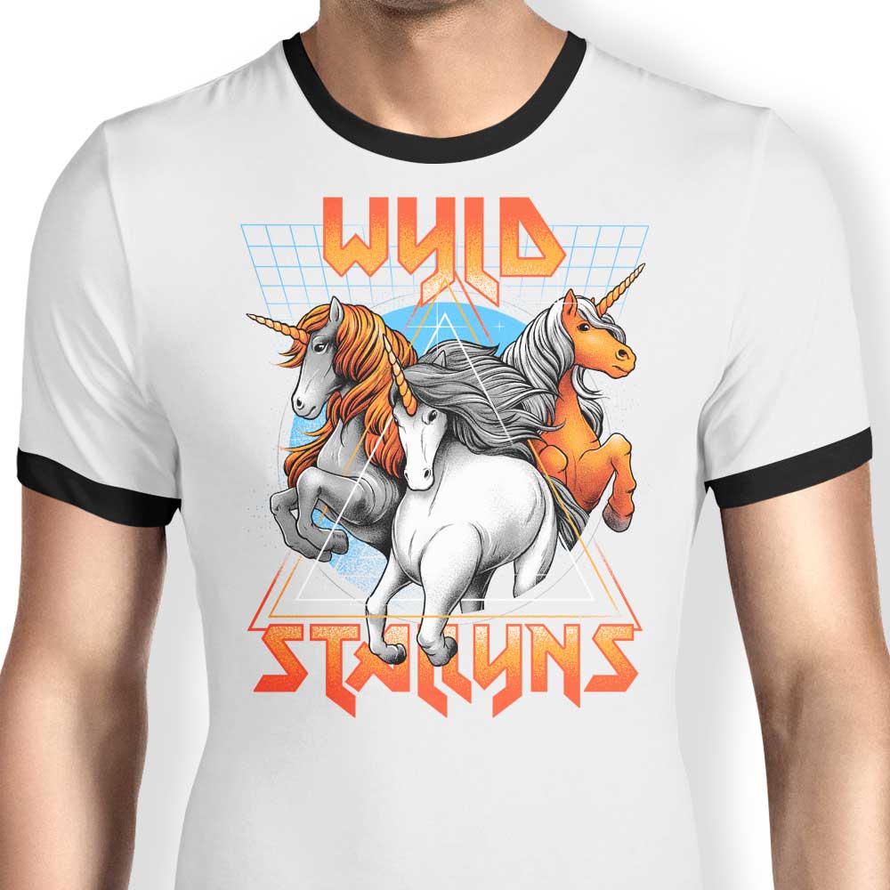 Stay Wyld Ringer - Adult & Kids T-Shirts, Sweatshirts & Hoodies apparel design preview 1