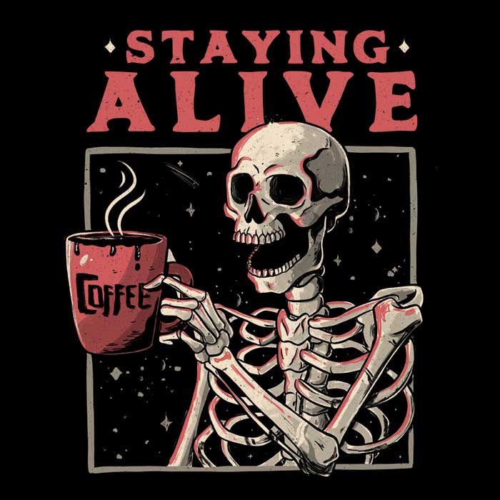 Staying Alive Men's Apparel - Adult & Kids T-Shirts, Sweatshirts & Hoodies apparel design preview 2