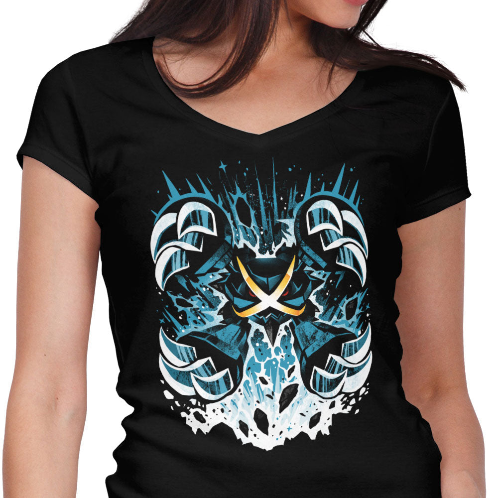 Steel Magnetic Force Women's V-Neck - Adult & Kids T-Shirts, Sweatshirts & Hoodies apparel design preview 1