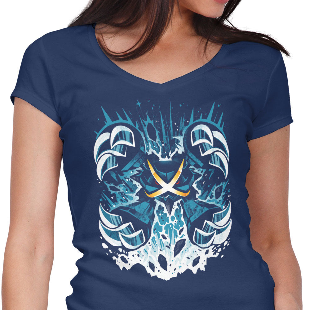Steel Magnetic Force Women's V-Neck - Adult & Kids T-Shirts, Sweatshirts & Hoodies apparel design preview 2
