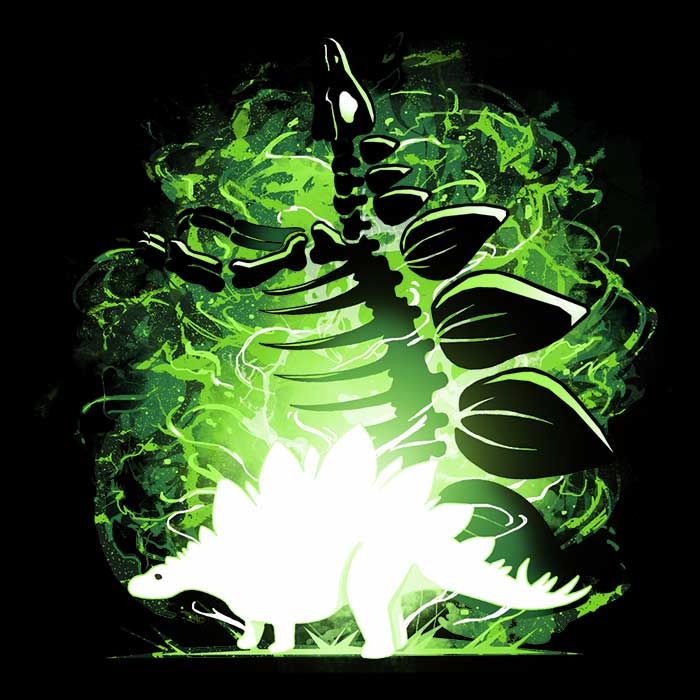 Stegosaurus Silhouette Coasters - Adult & Kids T-Shirts, Sweatshirts & Hoodies apparel design preview 1
