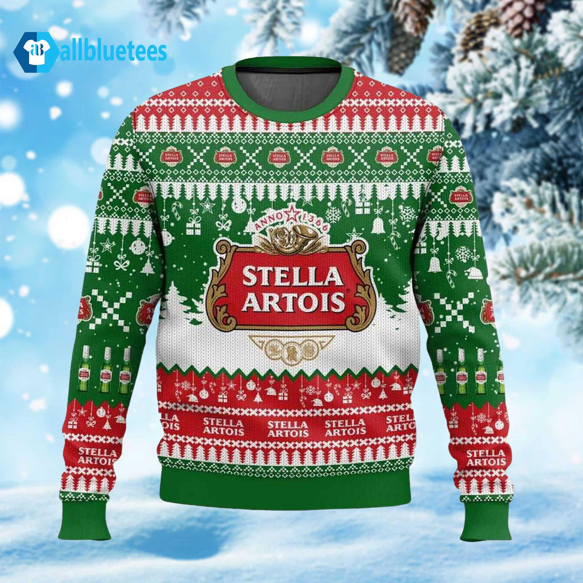 Stella Artois Beer Ugly Christmas Sweater product image