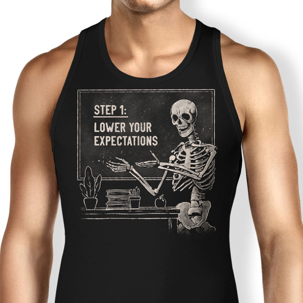 Step 1: Expectations Tank Top - Adult & Kids T-Shirts, Sweatshirts & Hoodies apparel design preview 1