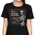 Step 1: Expectations Women's Apparel - Adult & Kids T-Shirts, Sweatshirts & Hoodies apparel design preview 1