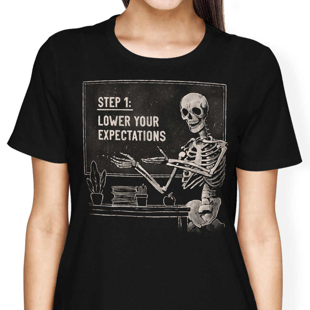 Step 1: Expectations Women's Apparel - Adult & Kids T-Shirts, Sweatshirts & Hoodies apparel design preview 1