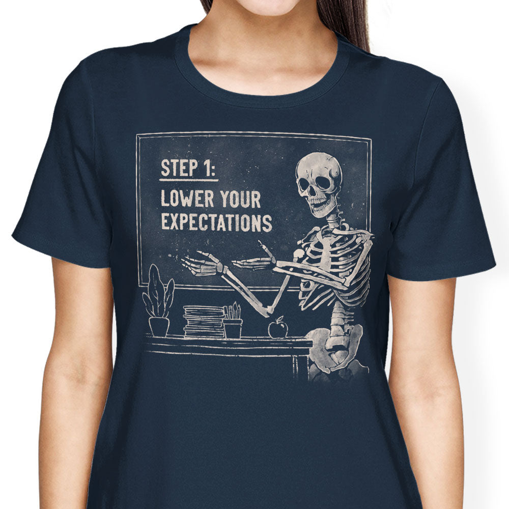 Step 1: Expectations Women's Apparel - Adult & Kids T-Shirts, Sweatshirts & Hoodies apparel design preview 2