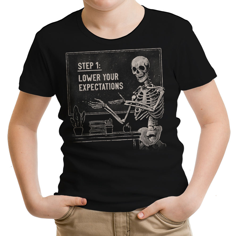 Step 1: Expectations Youth Apparel - Adult & Kids T-Shirts, Sweatshirts & Hoodies apparel design preview 1