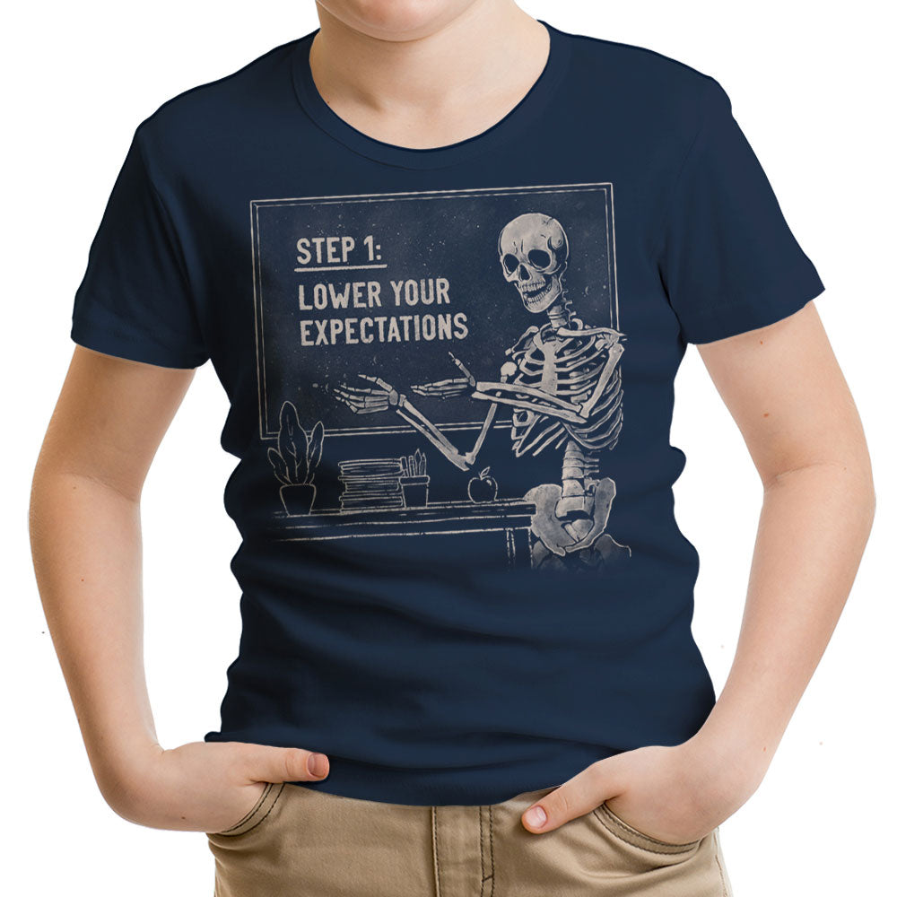 Step 1: Expectations Youth Apparel - Adult & Kids T-Shirts, Sweatshirts & Hoodies apparel design preview 2
