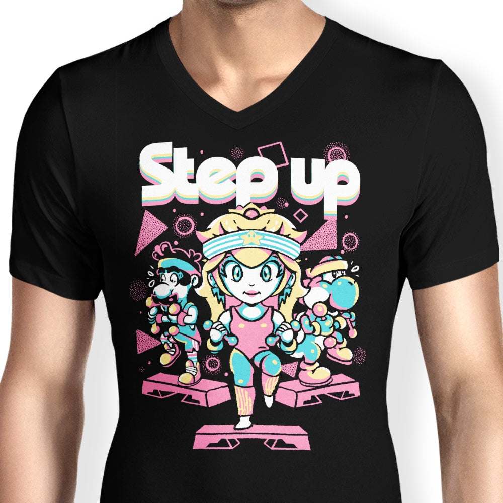 Step Up Men's V-Neck - Adult & Kids T-Shirts, Sweatshirts & Hoodies apparel design preview 2