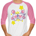 Stick Friends 3/4 Sleeve Raglan - Adult & Kids T-Shirts, Sweatshirts & Hoodies apparel design preview 1