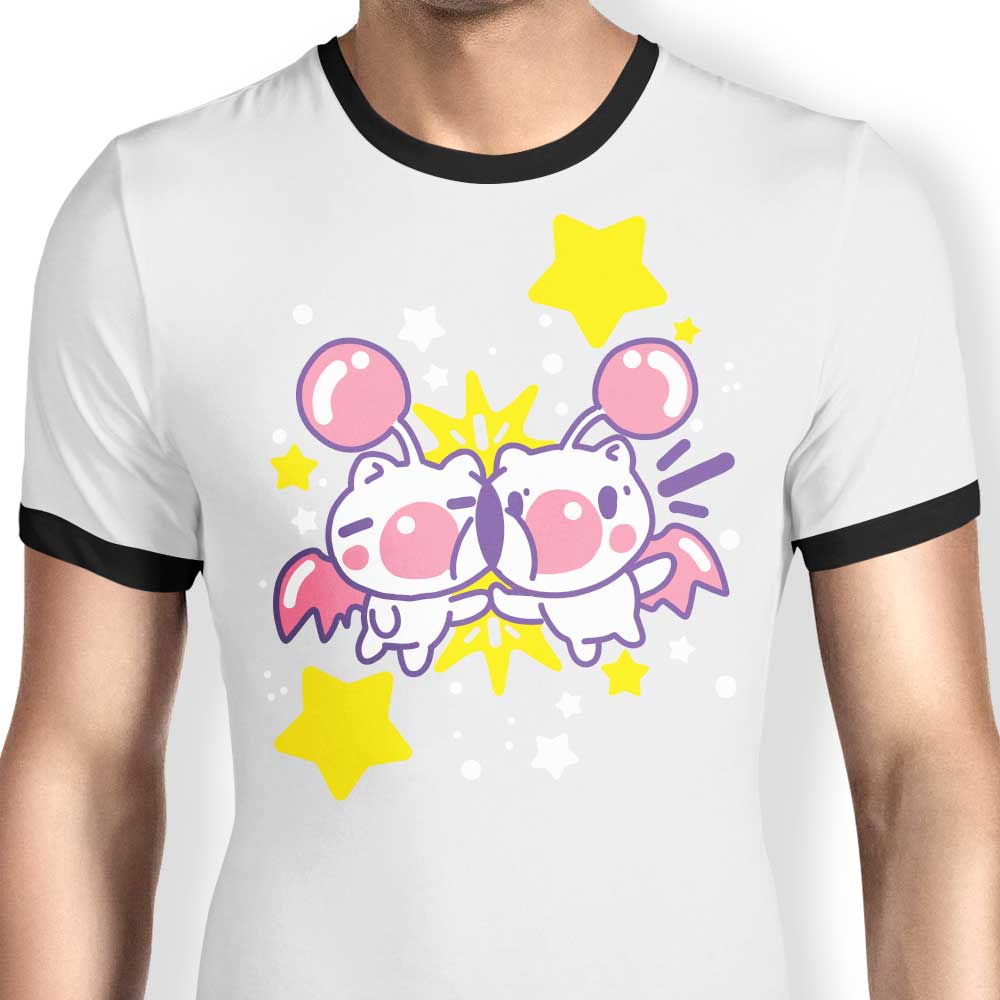Stick Friends Ringer - Adult & Kids T-Shirts, Sweatshirts & Hoodies apparel design preview 1