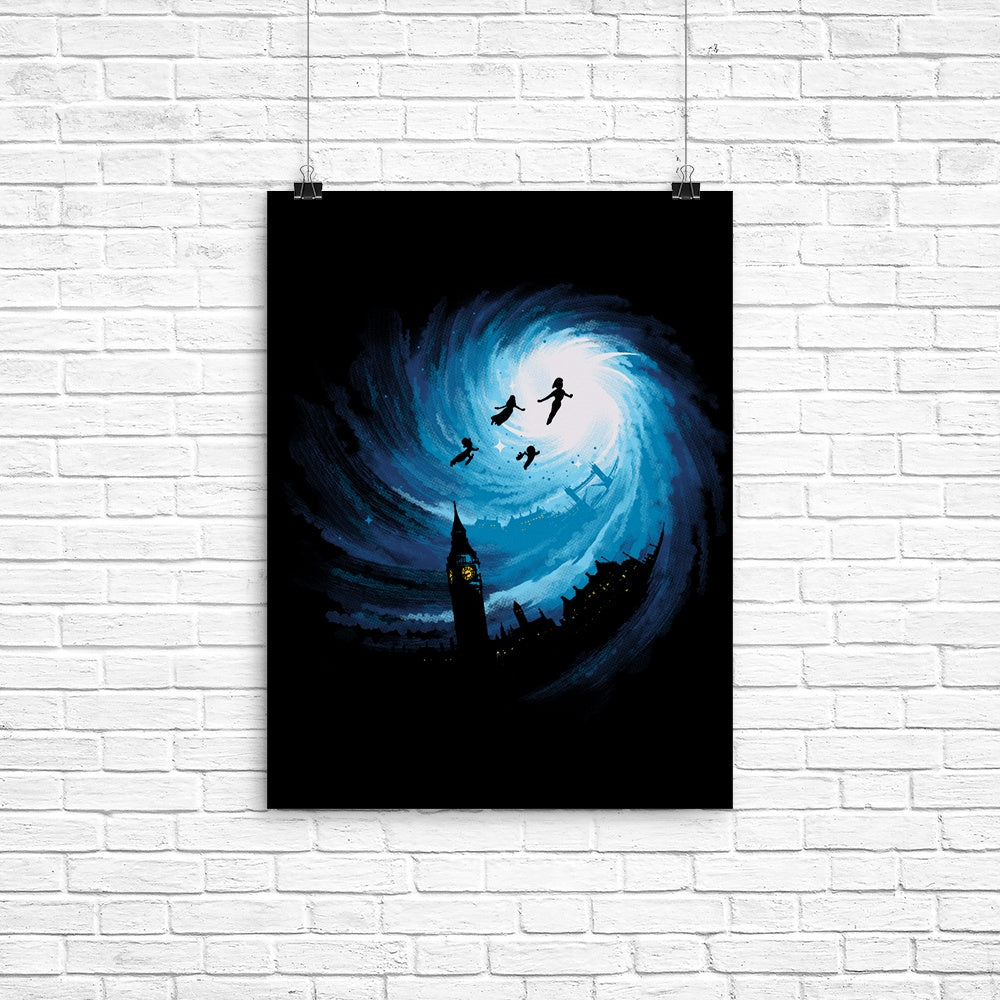 Straight on 'til Morning Poster - Adult & Kids T-Shirts, Sweatshirts & Hoodies apparel design preview 1