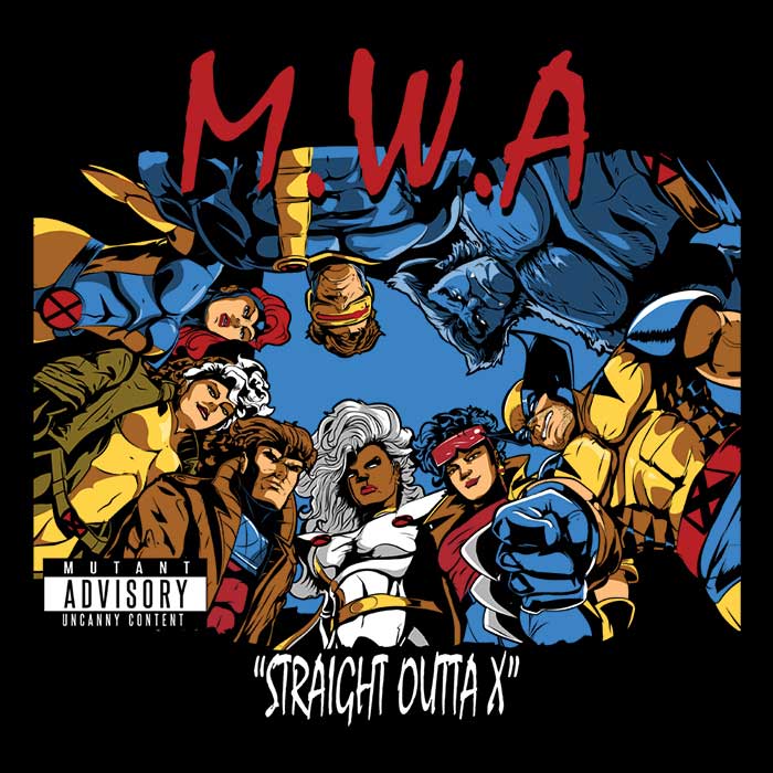 Straight Outta X Men's V-Neck - Adult & Kids T-Shirts, Sweatshirts & Hoodies apparel design preview 2