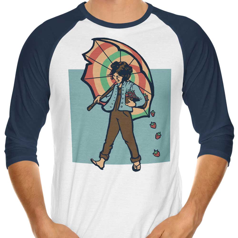 Strawberry Girl 3/4 Sleeve Raglan - Adult & Kids T-Shirts, Sweatshirts & Hoodies apparel design preview 1