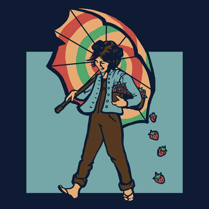 Strawberry Girl Women's Apparel - Adult & Kids T-Shirts, Sweatshirts & Hoodies apparel design preview 2