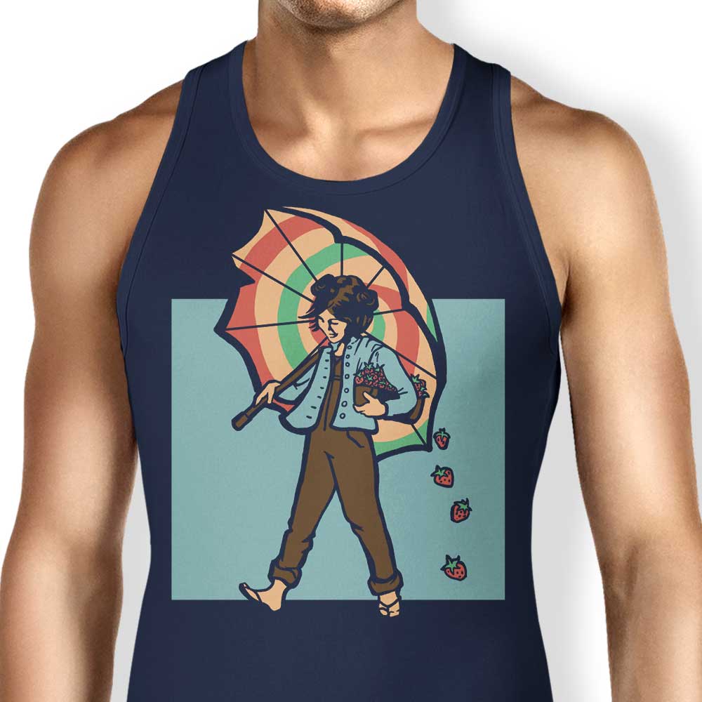 Strawberry Girl Tank Top - Adult & Kids T-Shirts, Sweatshirts & Hoodies apparel design preview 1