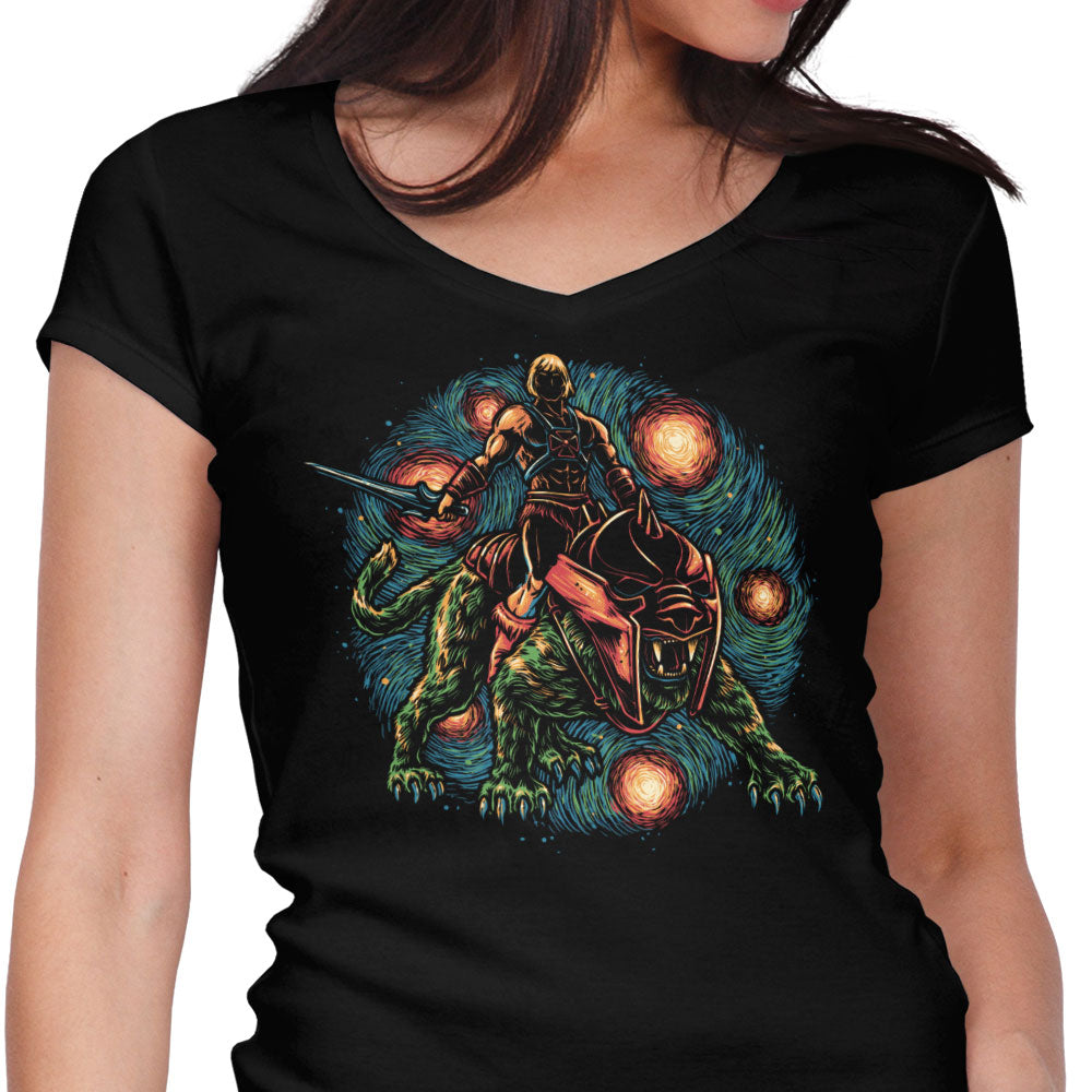 Strength and Courage Women's V-Neck - Adult & Kids T-Shirts, Sweatshirts & Hoodies apparel design preview 1