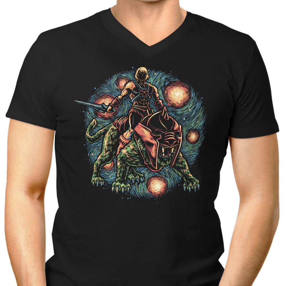 Strength and Courage Men's V-Neck - Adult & Kids T-Shirts, Sweatshirts & Hoodies apparel design preview 1