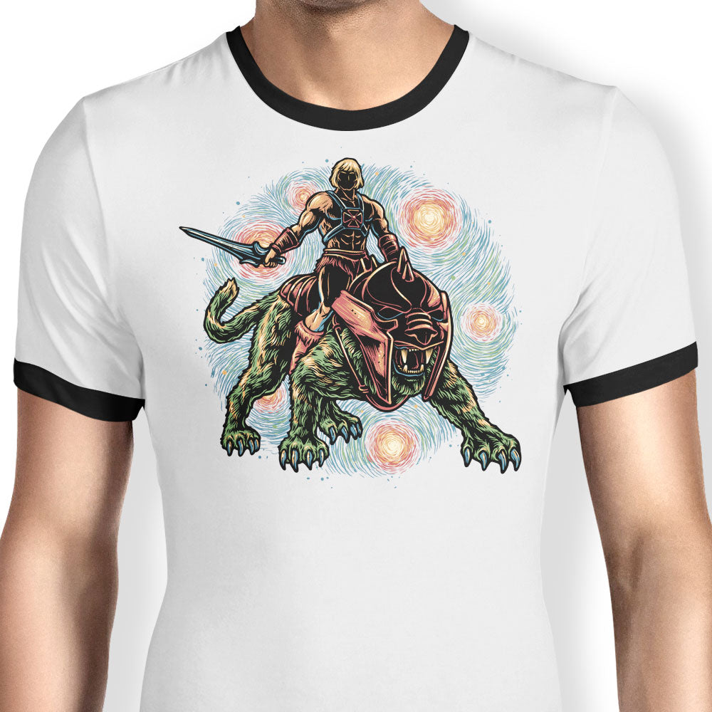 Strength and Courage Ringer - Adult & Kids T-Shirts, Sweatshirts & Hoodies apparel design preview 1