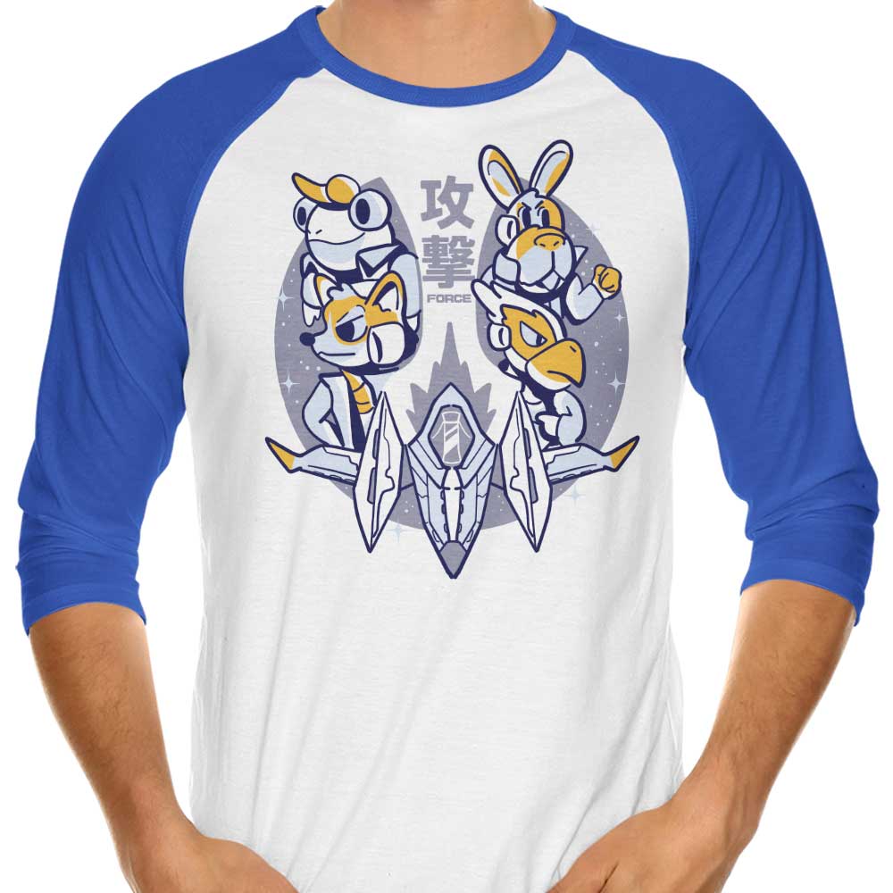Strike Force 3/4 Sleeve Raglan - Adult & Kids T-Shirts, Sweatshirts & Hoodies apparel design preview 1