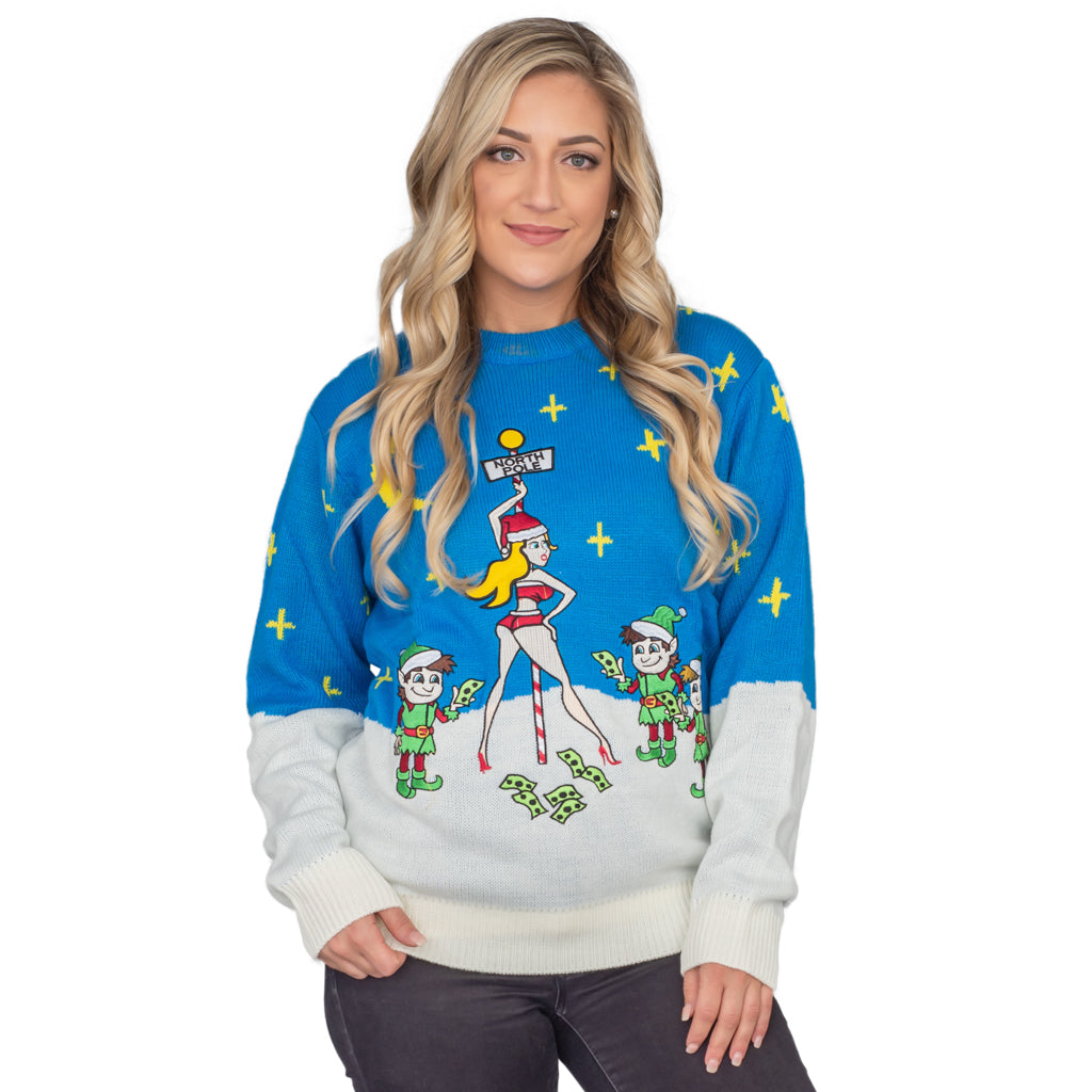 Women's Stripper Pole Ugly Christmas Sweater product image 3