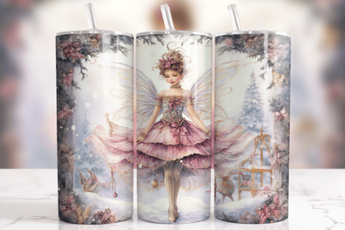 Christmas Sugar Plum Fairy Dancer Ballerina Faire 20 - Adult & Kids T-Shirts, Sweatshirts & Hoodies apparel design preview 1
