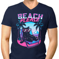Summer Cat Men's V-Neck - Adult & Kids T-Shirts, Sweatshirts & Hoodies apparel design preview 1