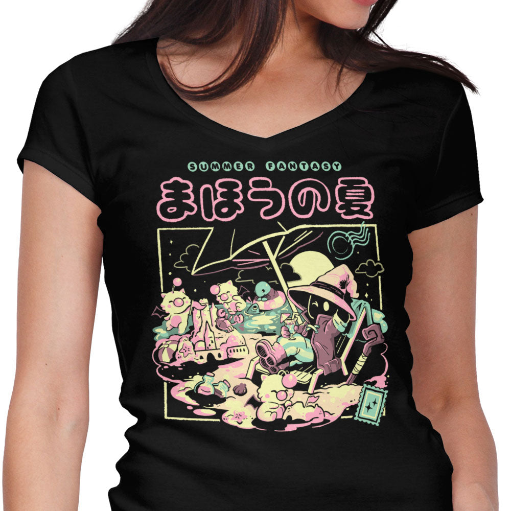 Summer Fantasy Women's V-Neck - Adult & Kids T-Shirts, Sweatshirts & Hoodies apparel design preview 1