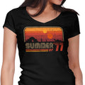 Summer of '77 Women's V-Neck - Adult & Kids T-Shirts, Sweatshirts & Hoodies apparel design preview 1