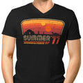 Summer of '77 Men's V-Neck - Adult & Kids T-Shirts, Sweatshirts & Hoodies apparel design preview 1