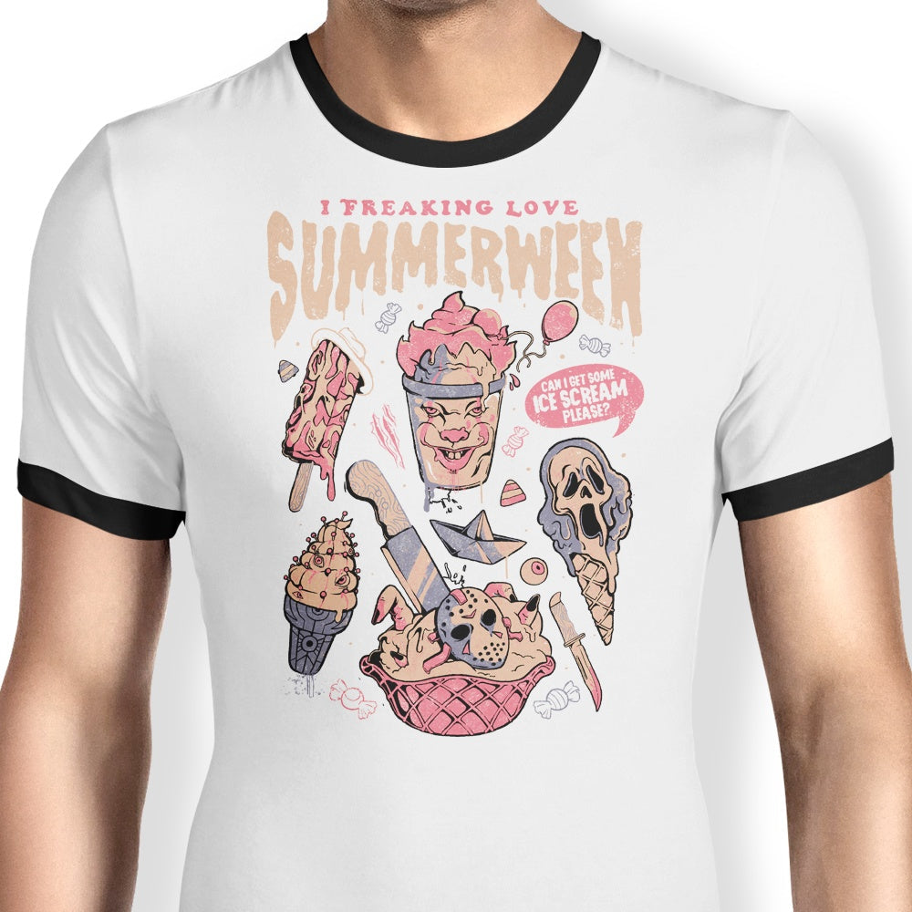Summerween Ringer - Adult & Kids T-Shirts, Sweatshirts & Hoodies apparel design preview 1