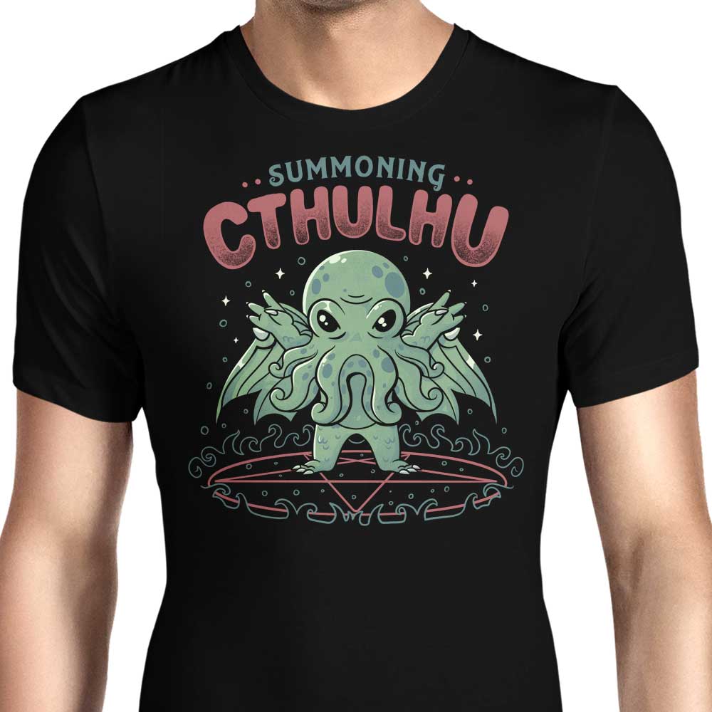 Summoning Cthulhu Men's Apparel - Adult & Kids T-Shirts, Sweatshirts & Hoodies apparel design preview 1