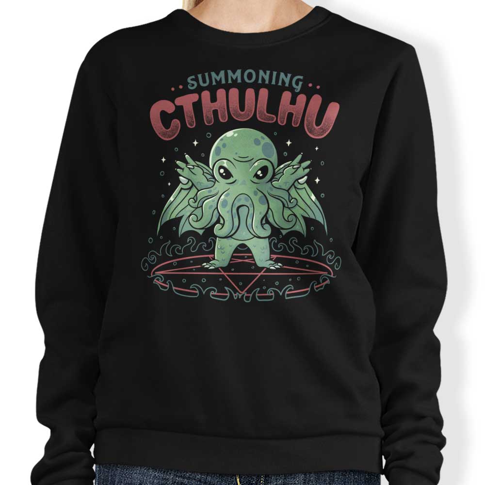 Summoning Cthulhu - Adult & Kids T-Shirts, Sweatshirts & Hoodies apparel design preview 1