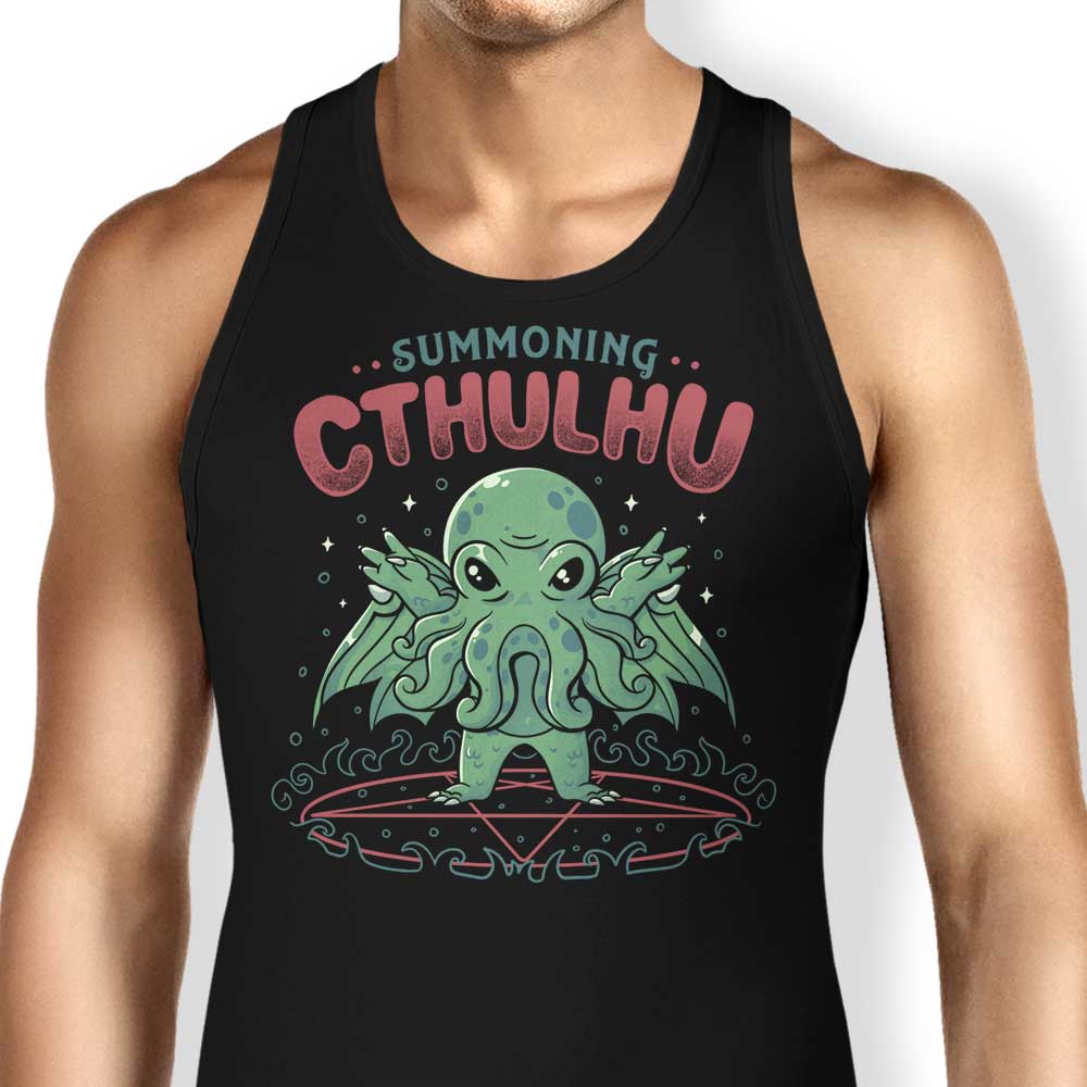 Summoning Cthulhu Tank Top - Adult & Kids T-Shirts, Sweatshirts & Hoodies apparel design preview 1