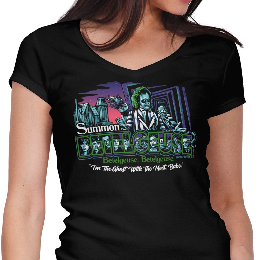 Summoning in Winter River Women's V-Neck - Adult & Kids T-Shirts, Sweatshirts & Hoodies apparel design preview 1